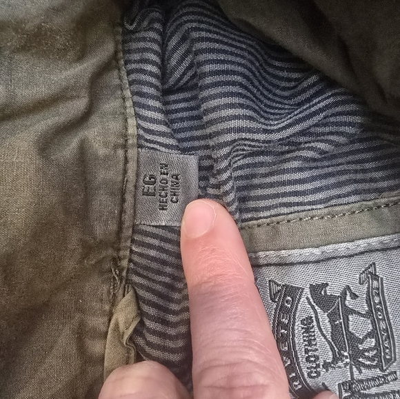 Levi Strauss & Co Women's Army Green Utility Jacket Size XL - Picture 9 of 11